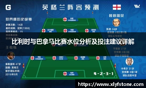 比利时与巴拿马比赛水位分析及投注建议详解